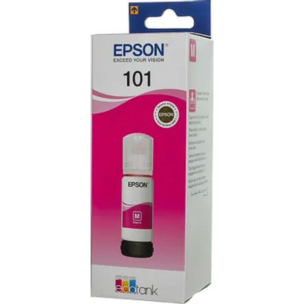 Epson Расходные материалы C13T03V34A Контейнер 101 с пурпурными чернилами для L4150 L4160 L6160 L6170 L6190, L6290 70 мл.