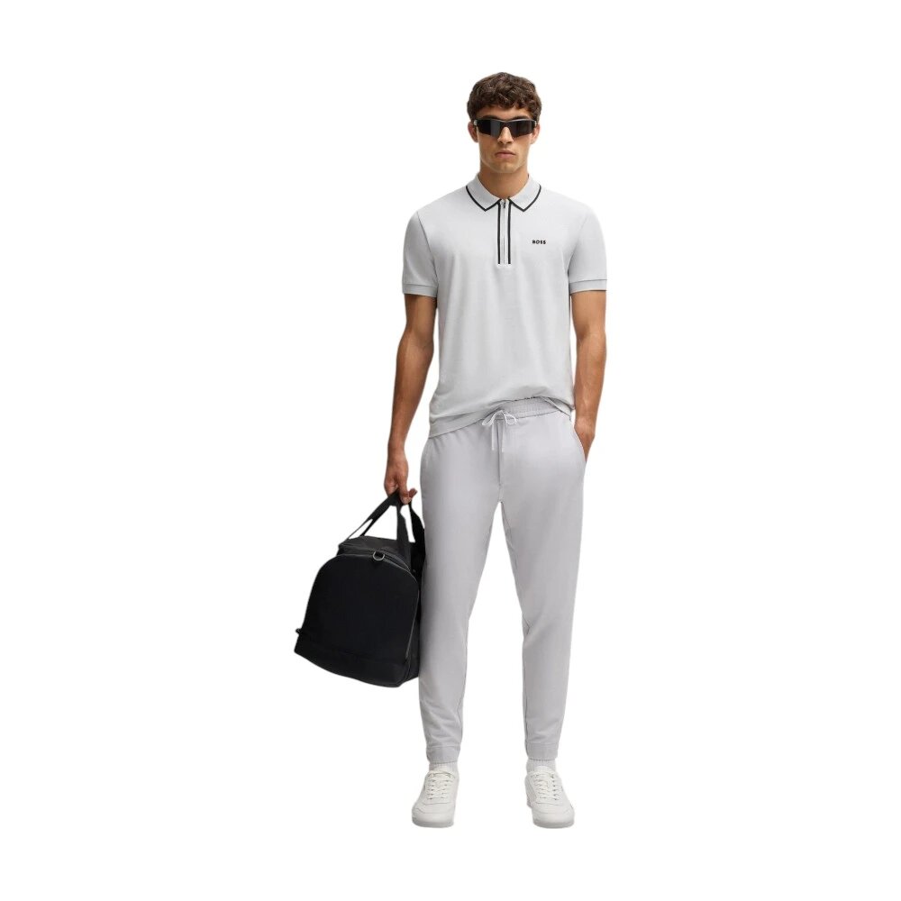 Поло BOSS, размер M, серый — фото 1