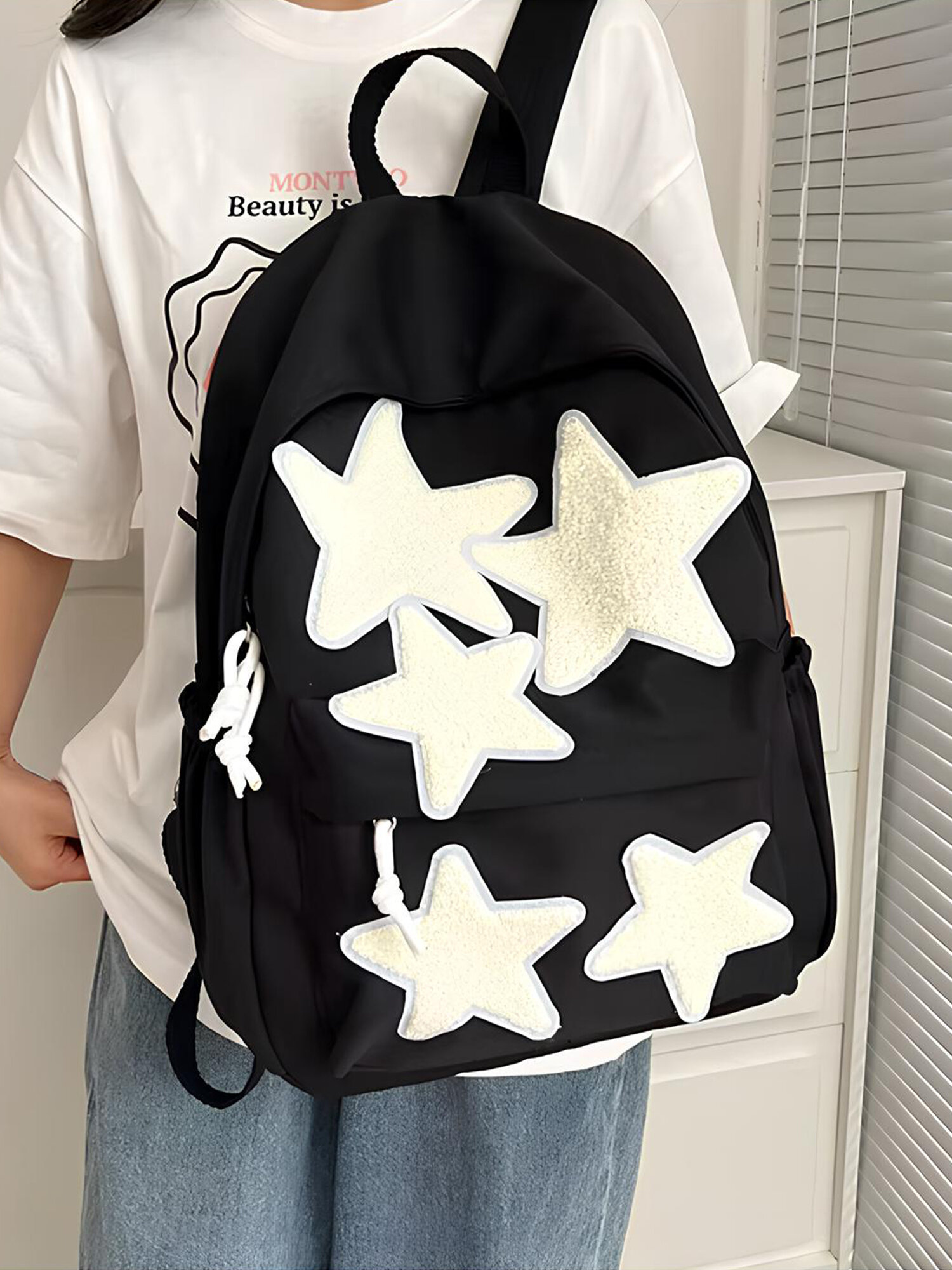 Рюкзак y2k школьный для подростков, портфель городской для девочки — фото 1