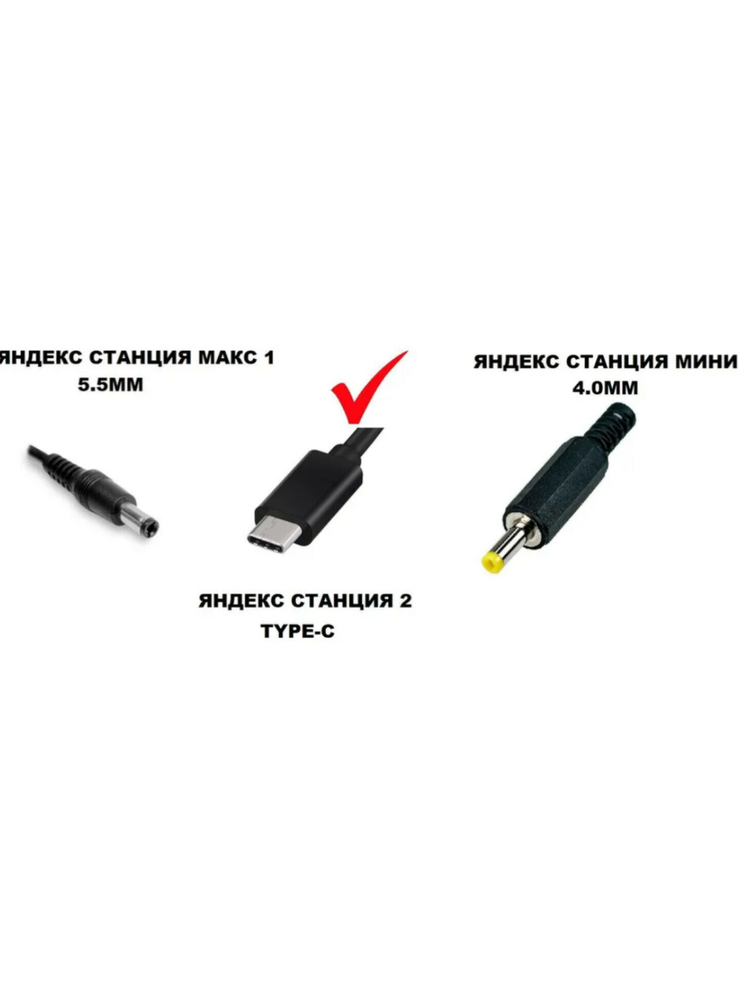 Адаптер блок питания для Яндекс станции 2 YNDX-00051 Y35-B2CP 45-60W TYPE-C Зарядное устройство совместимое — фото 1