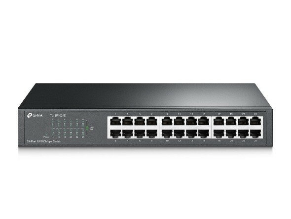 TL-SF1024D 24-портовый 10/100 Мбит/с настольный/монтируемый в стойку коммутатор