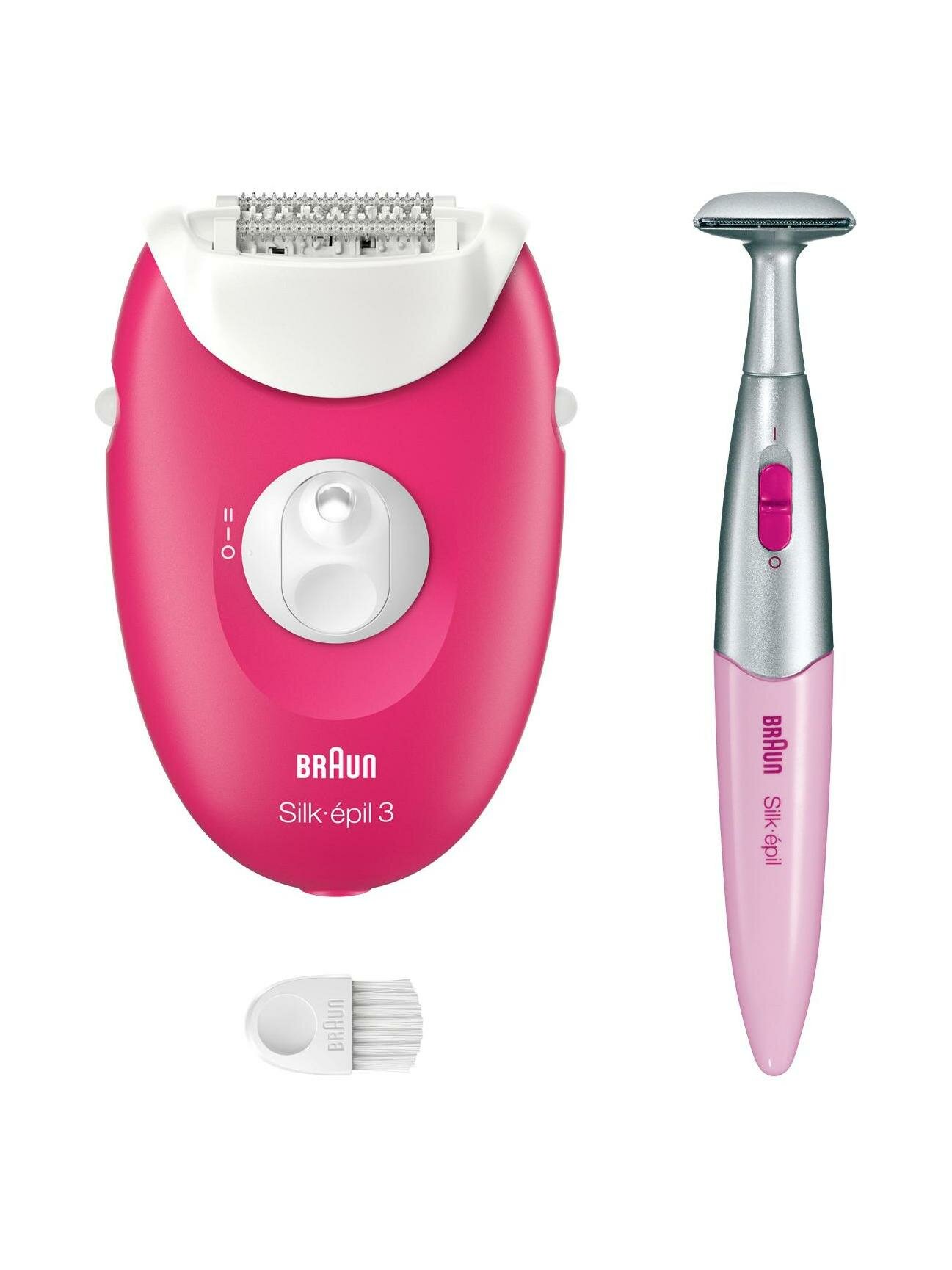 Эпилятор Braun S3 SE3-202 ягодный розовый/ белый