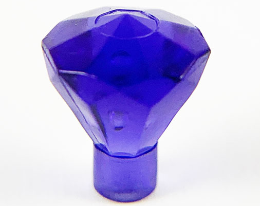 Rock 1 x 1 Jewel 24 Facet, 30153 Trans-Purple U