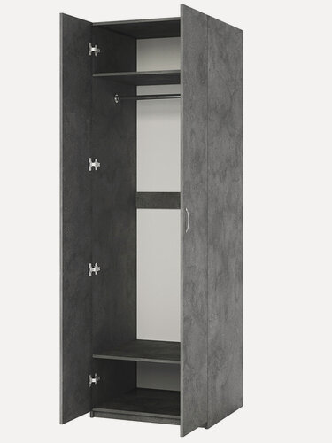 Изображение товара Шкаф для одежды Класс-2 70х60х240 см, распашной, серый Ароза Реликтовая