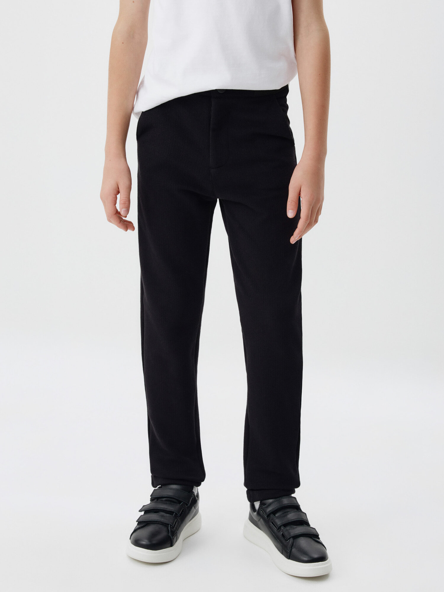 Брюки школьные Sela размер 164 черный