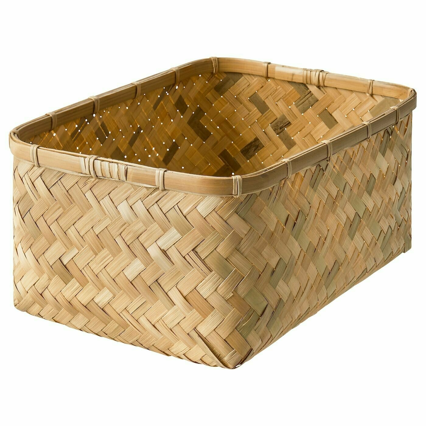 IKEA MJLKKANNA Корзина Мийокана бамбук 25x35x18 см