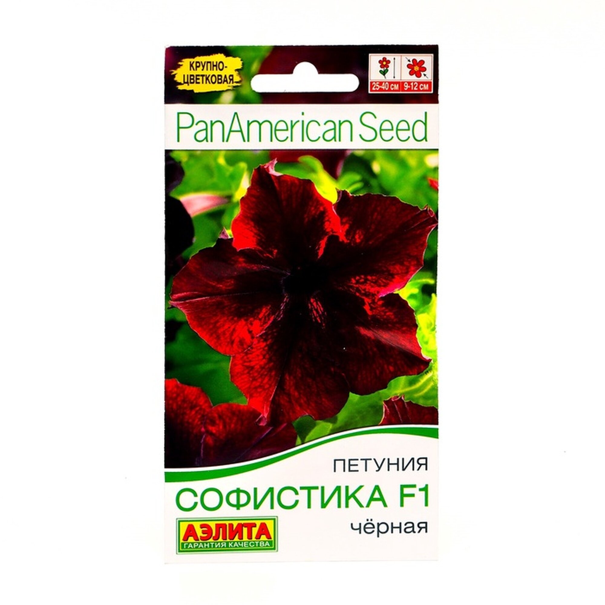 Семена петунии Агрофирма аэлита  Софистика черная F1   крупноцветковая  однолетняя  4шт
