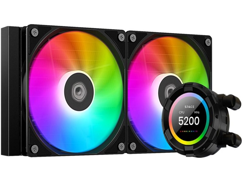 Сво для процессора ID-COOLING SL240 XE (Soc 2066/2011/1851/1700/1200/115х/AM5/AM4 2*120mm fan 2500rpm 35.2 дб 300W PWM 4-pin/5V 3Pin ARGB Al)