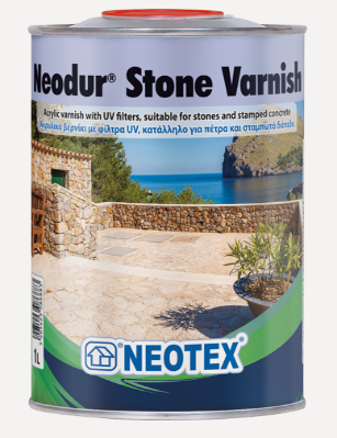 Изображение товара Акриловый УФ-стойкий лак для защиты камня и бетона Neodur Varnish Stone, 1 л