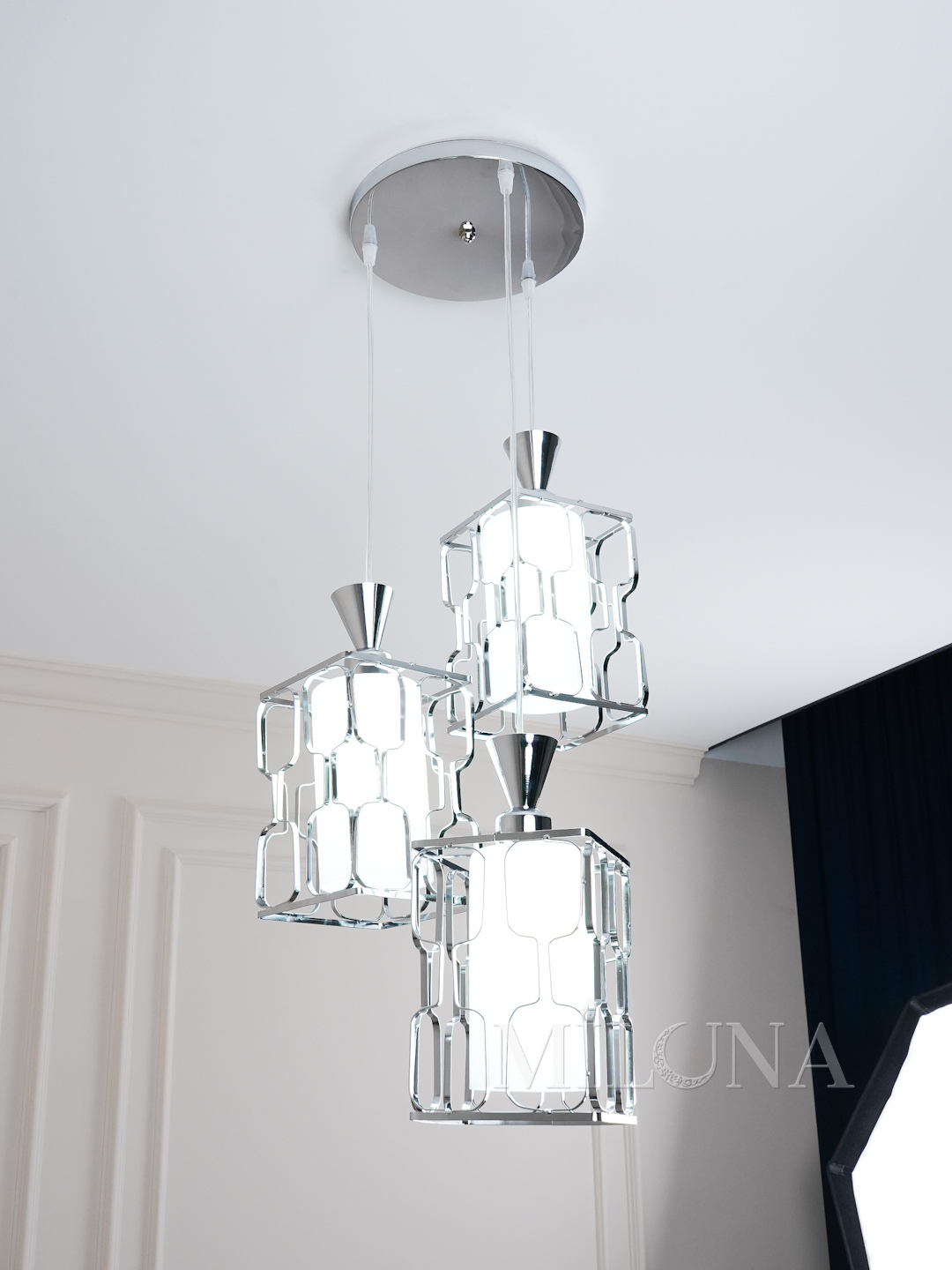 Люстра подвесная с регулировкой высоты, стиль лофт, с плафонами, для офиса, спальни, коридора