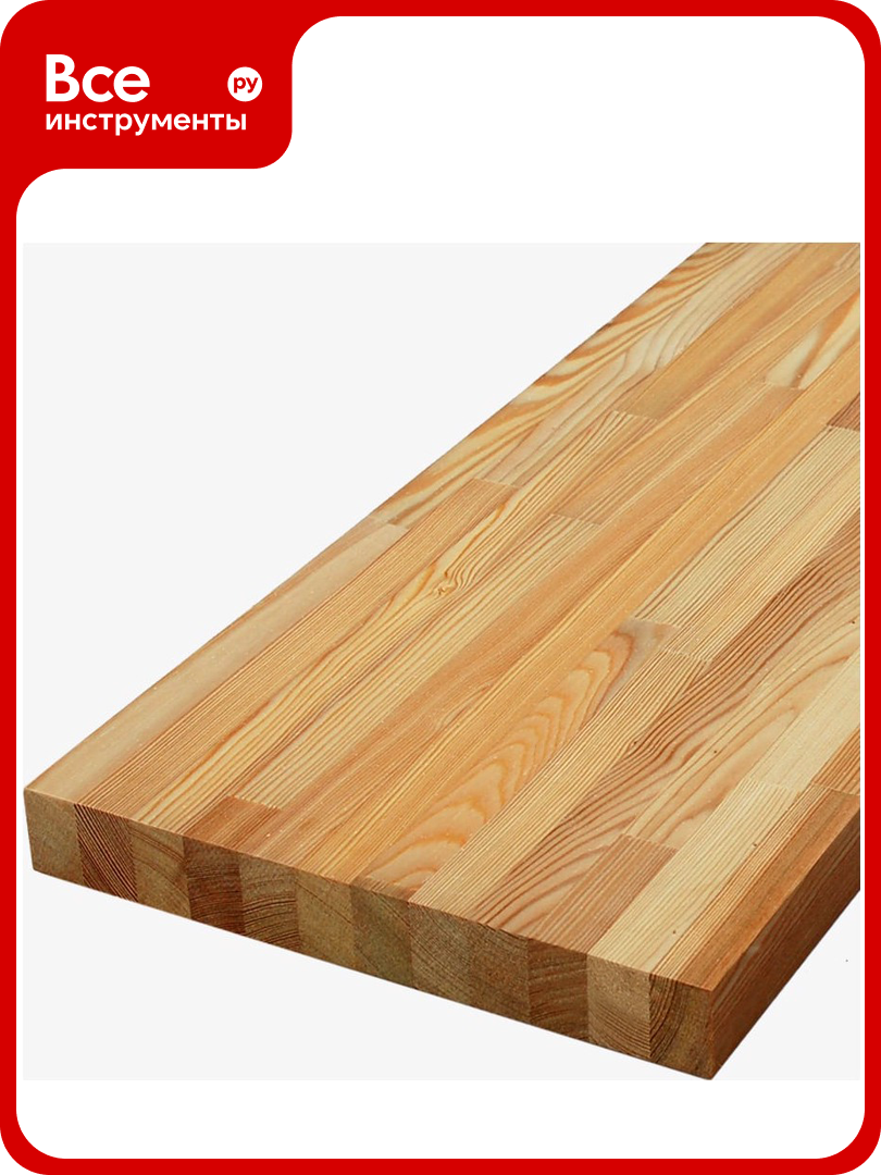 Мебельный щит MW лиственница 40x600x1900 сращенный Экстра ЛЩСР406001900