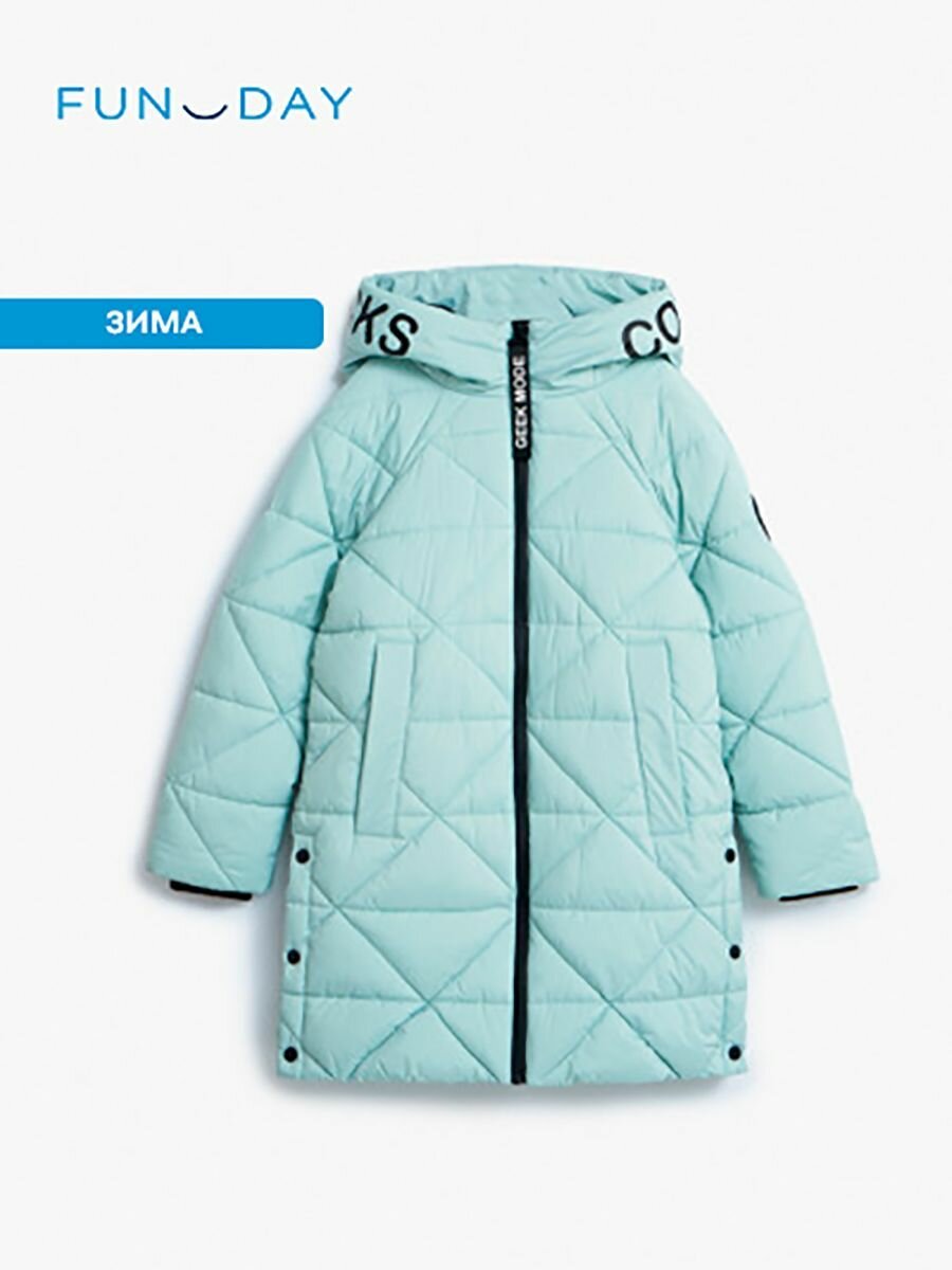 Пальто Funday размер 146 ментоловый