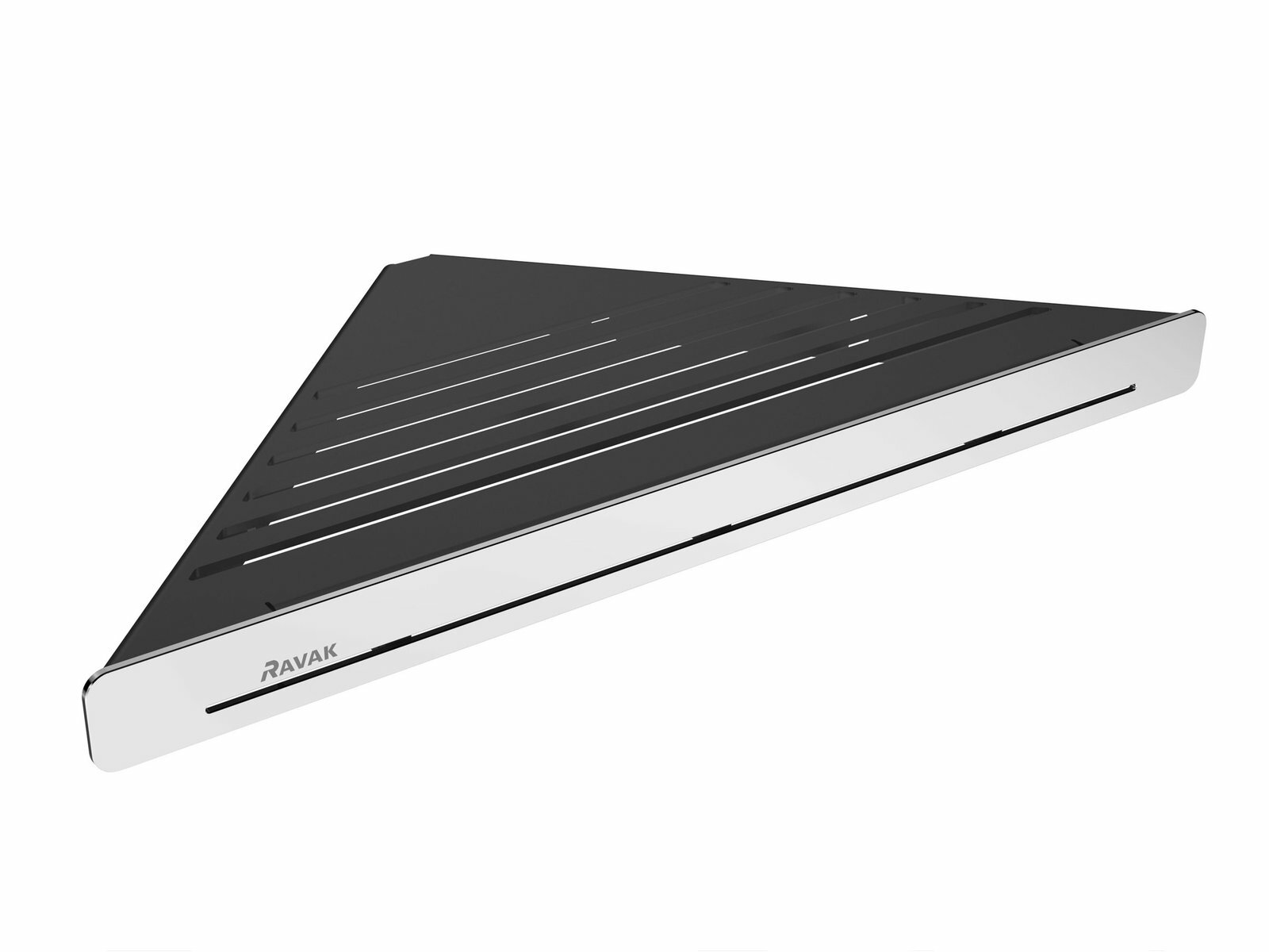 Угловая полка для ванной комнаты Slim C Ravak X07P576 черный/хром