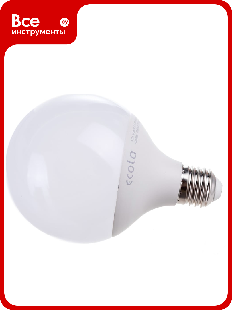 Светодиодная лампа Ecola globe LED Premium 155W G95 220V E27 4000K 320 шар композит 135x95 K7LV15ELC