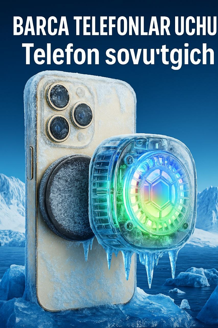 Кулер Phone Cooler, для телефона, автоматическое охлаждение, цифровой дисплей