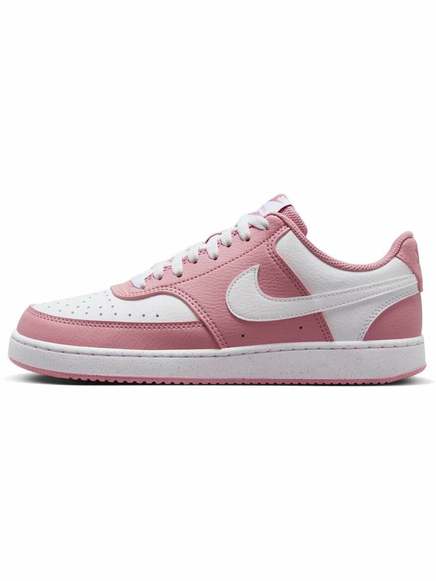 Кеды NIKE Court Vision Low Next Nature, полнота F, размер 7,5 US, розовый/белый