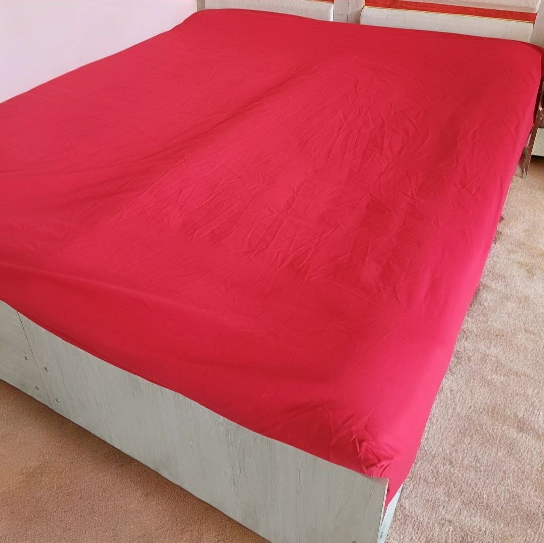 Простыня LINENS, ранфорс 100%, 90 x 200 x 25cм, на резинке, подарочная упаковка