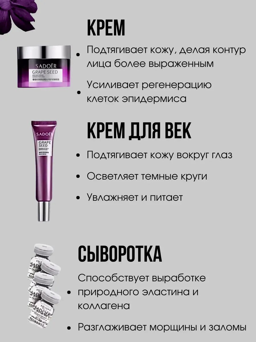 Косметические Наборы Косметический подарочный набор уходовой косметики для лица