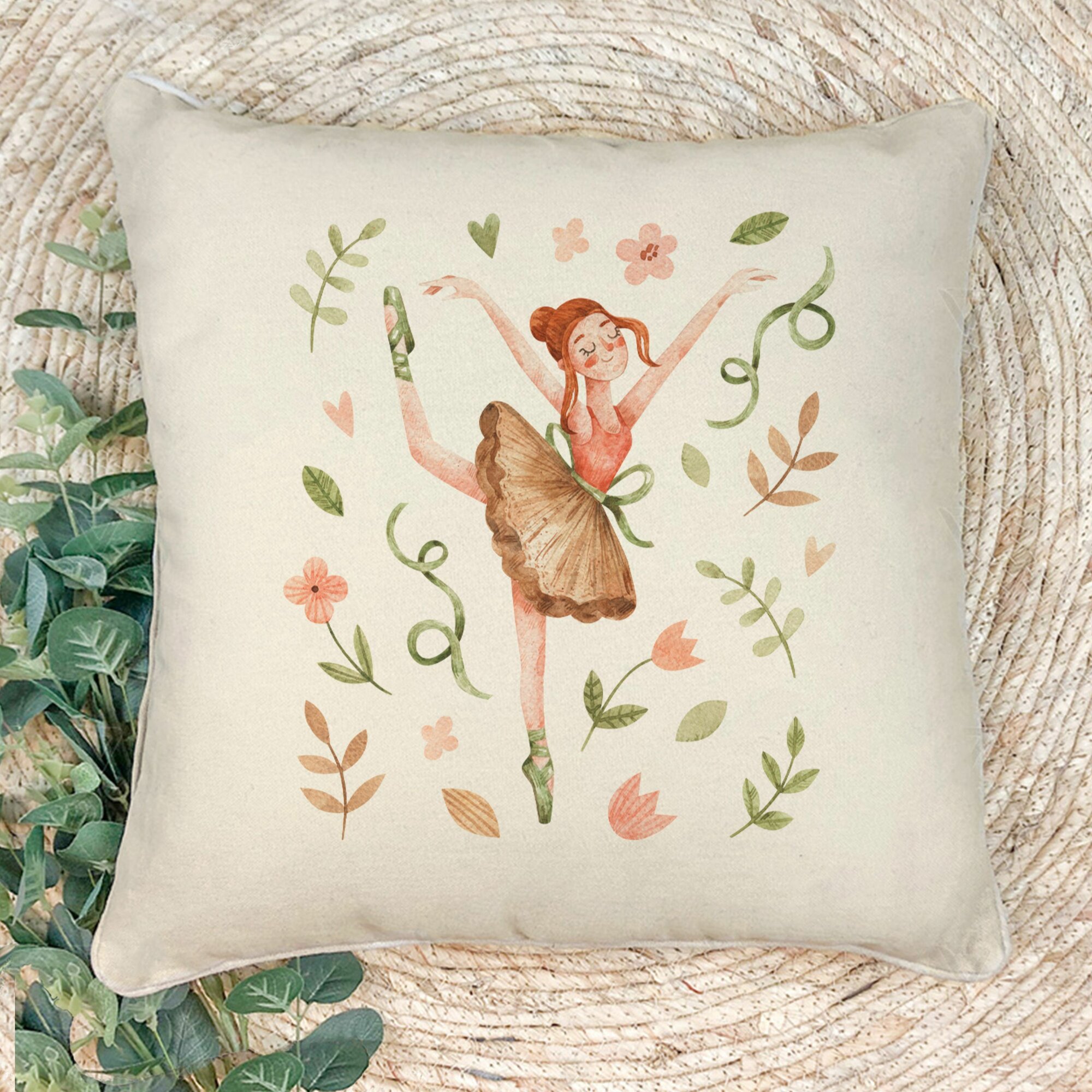 Наволочка для декоративной подушки Gerasim "Бильман", 41х41 см, эко-ткань хлопок/полиэфир, Балет