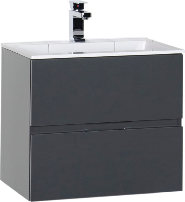 Тумба для комплекта Aquanet Алвита 60 серый антрацит