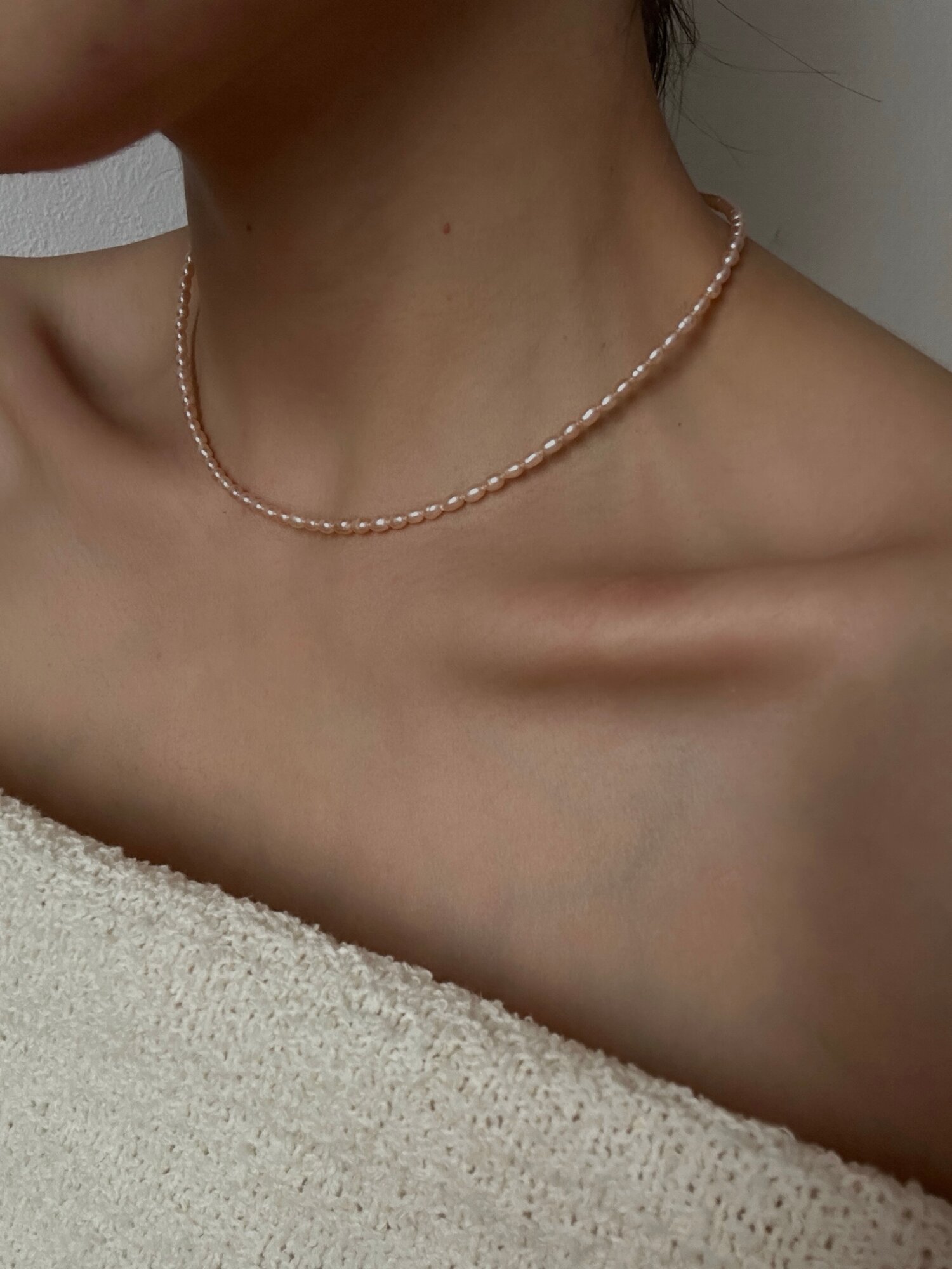 Колье, жемчуг пресноводный культивированный