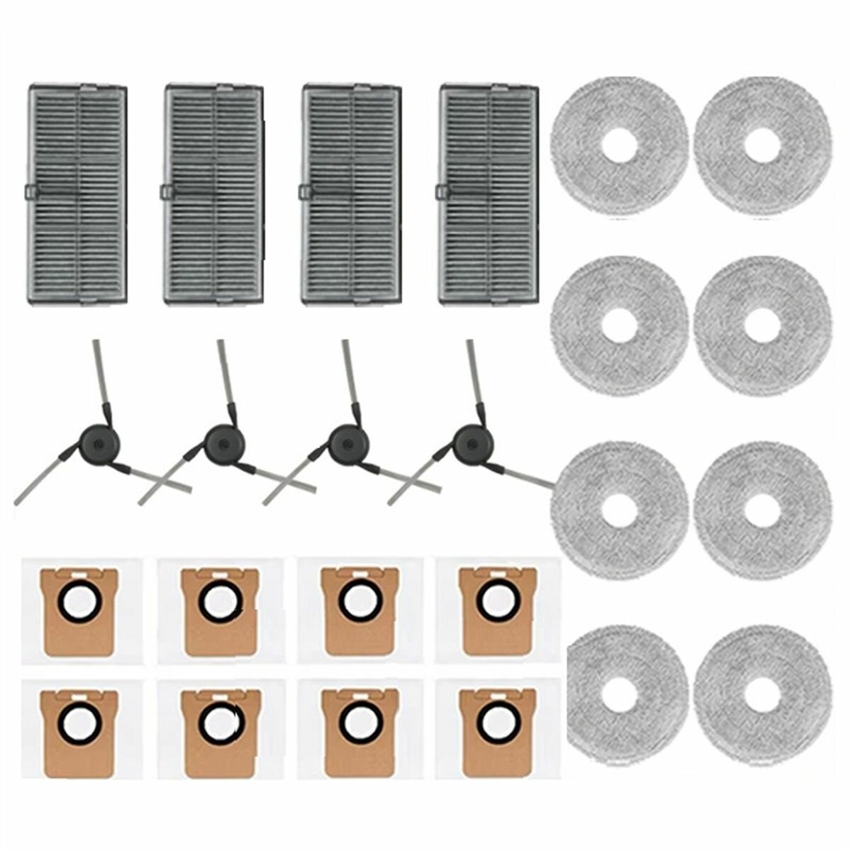 Для Xiaomi Mijia M40 D110CN робот-пылесос запасные части расходные материалы тряпка для швабры пылесборник фильтр Hepa