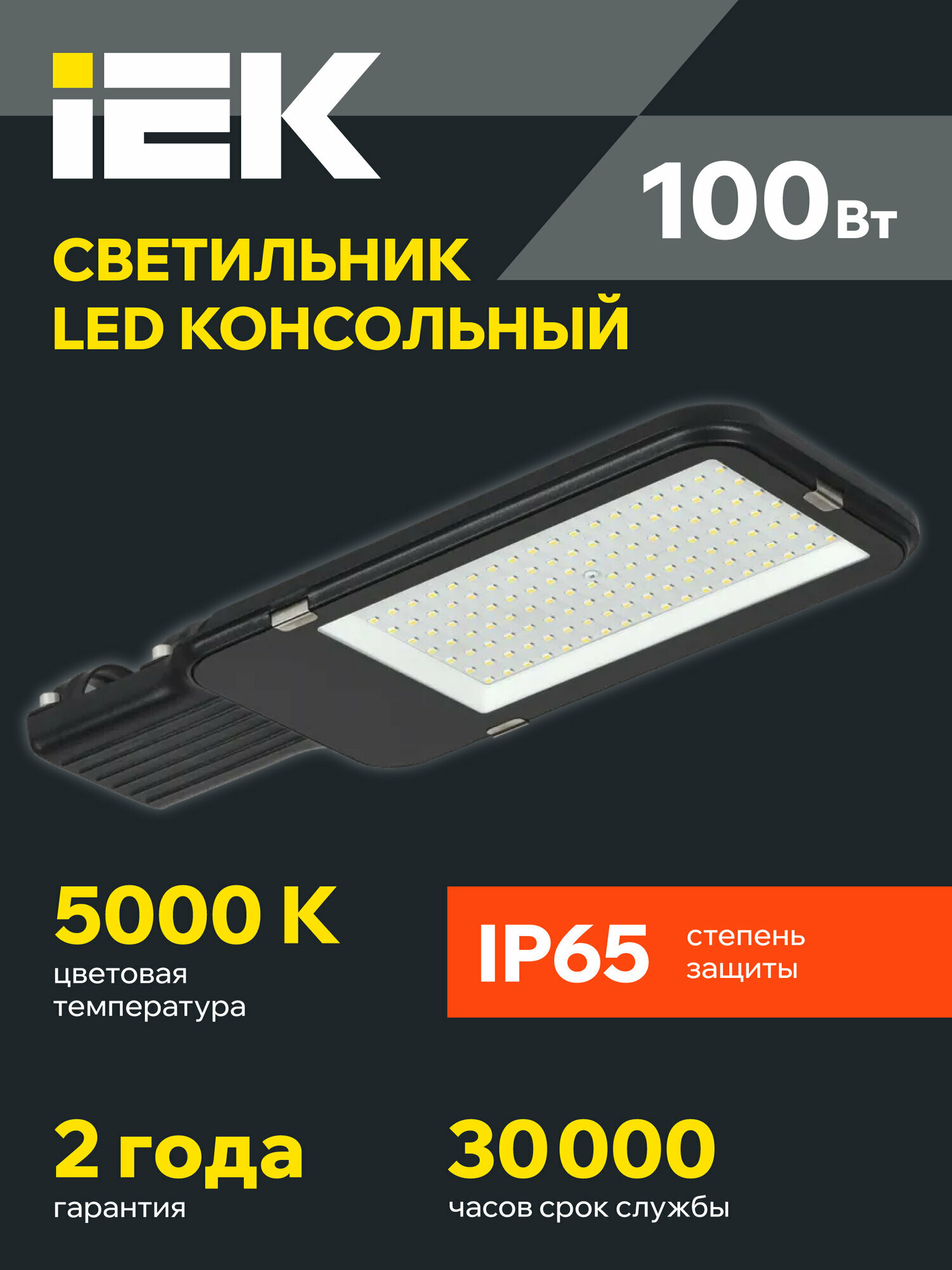 Светильник светодиодный ДКУ 1013-100Д 5000К IP65 IEK