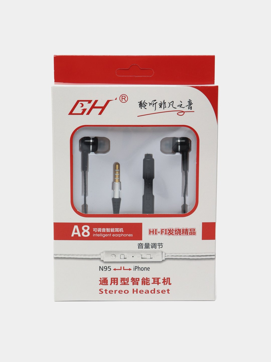 Проводные вакуумные наушники A8