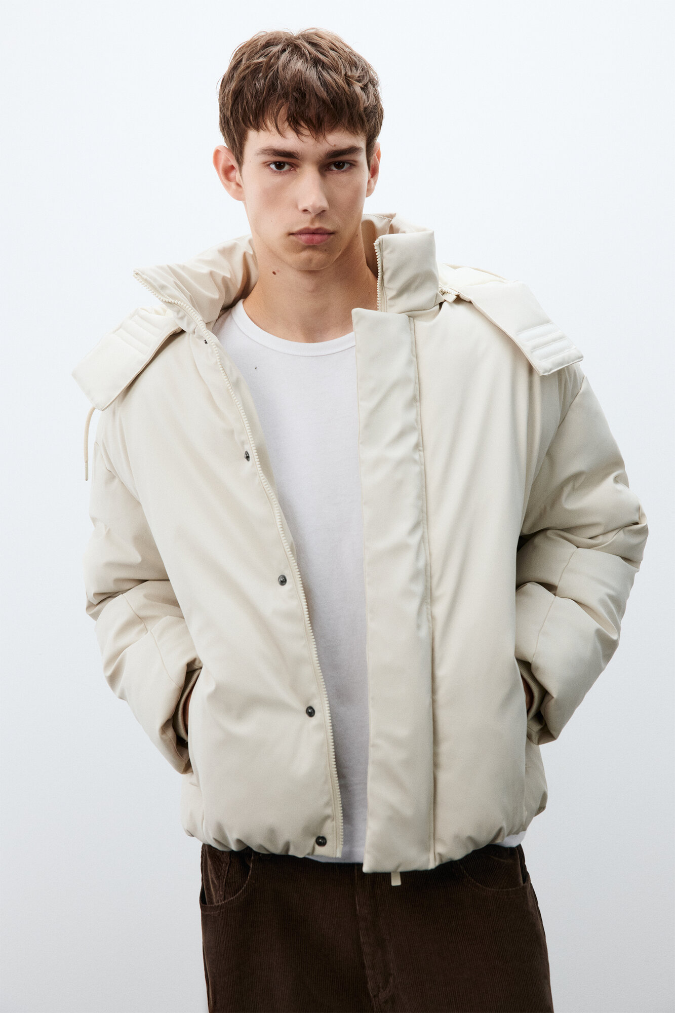 Куртка Befree Man Basic размер XS молочный