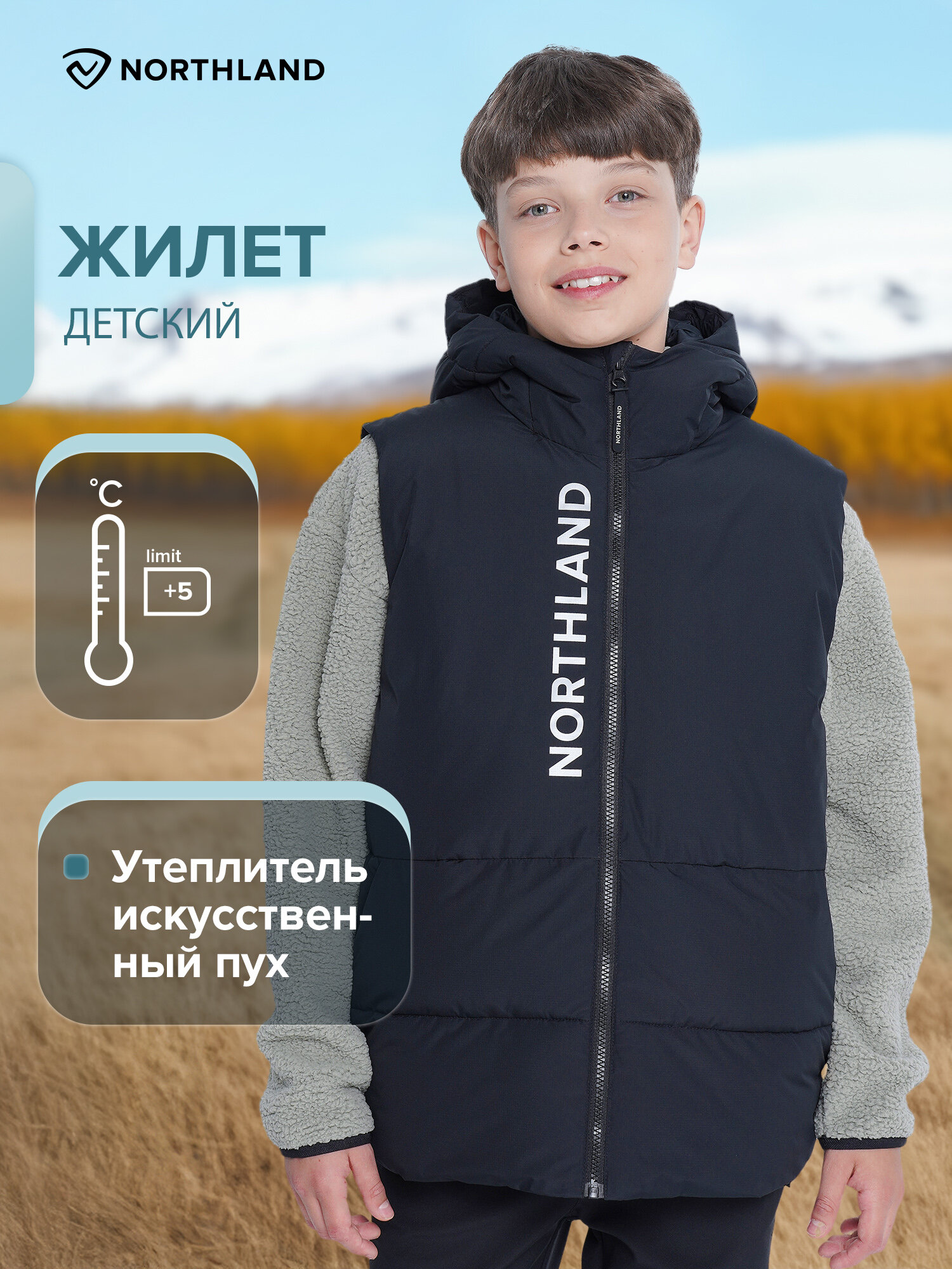 Жилет утеплённый Northland Travel Boys Faux Down Vest