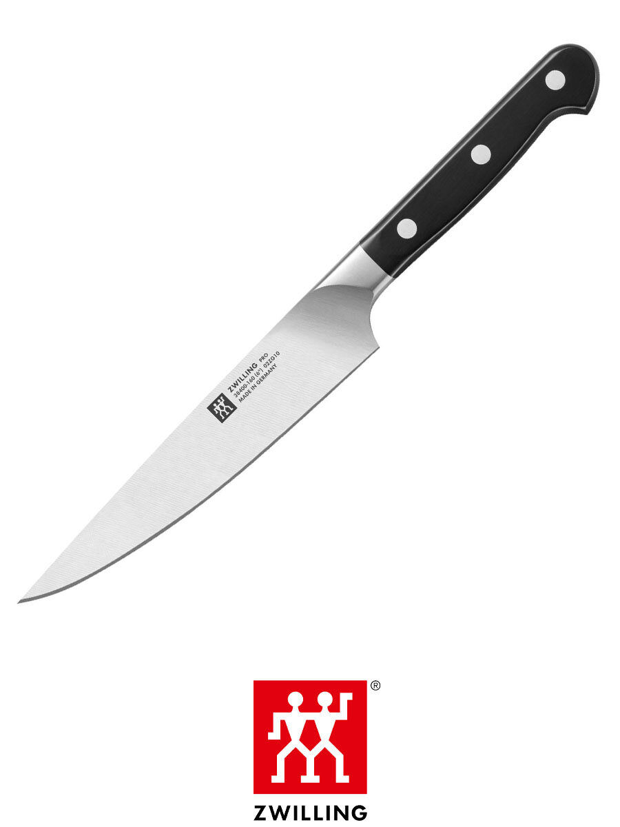 Нож универсальный Zwilling Pro лезвие 16 см нержавеющая сталь/пластик