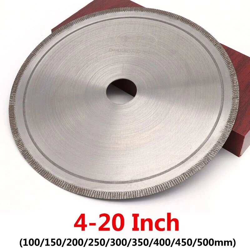 4 ~ 20 дюймов алмазная циркулярная пила с прямым зубом 100 ~ 500 мм режущий диск для нефритового агата стекла драгоценных камней инструменты для полировки камня 100x20x0.7mm