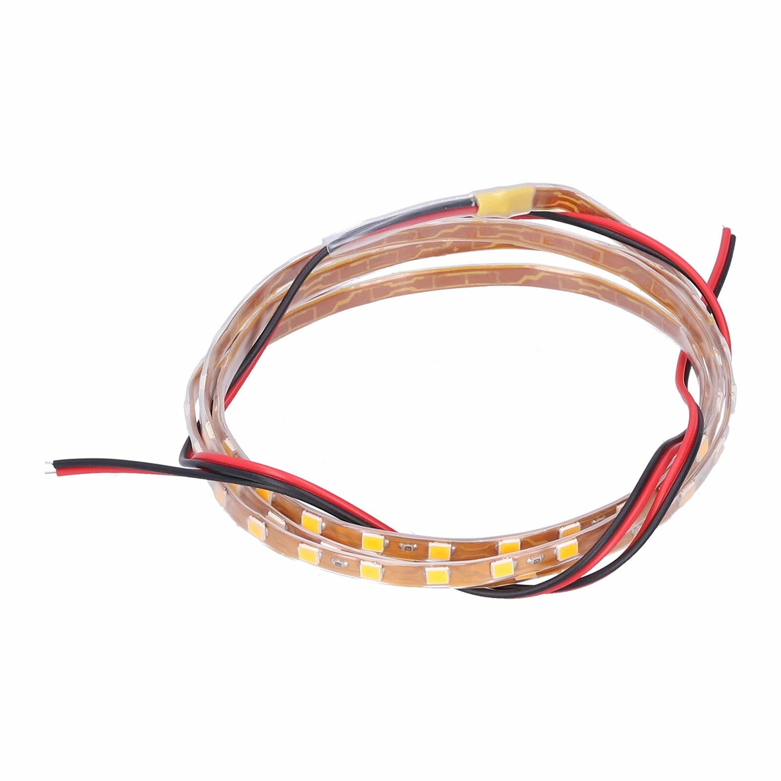 Светодиодная лента 90 см, 12 В, оранжевого цвета, декоративное освещение с 90 лампами, универсальная для салона автомобиля, мотоцикла и экстерьера