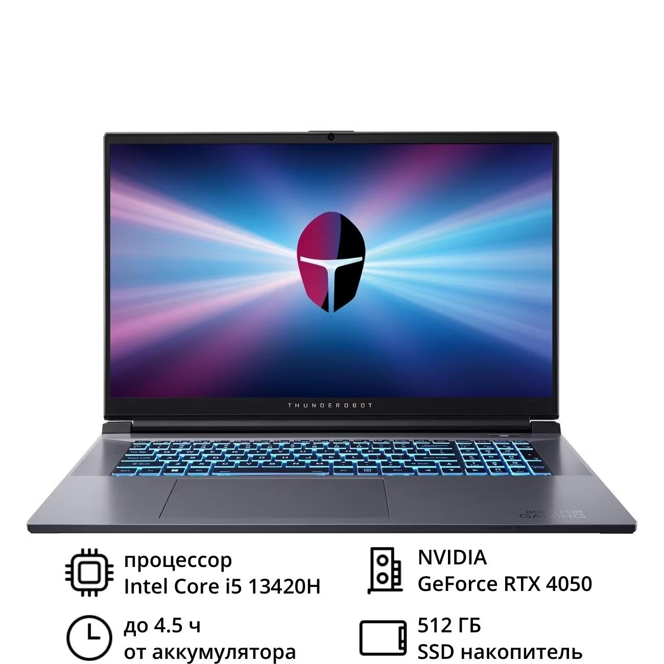 Ноутбук Thunderobot 911 Plus G3 XD 17.3" Intel Core i5 -13420H, 16 GB/512 GB, RTX 4050, без системы
