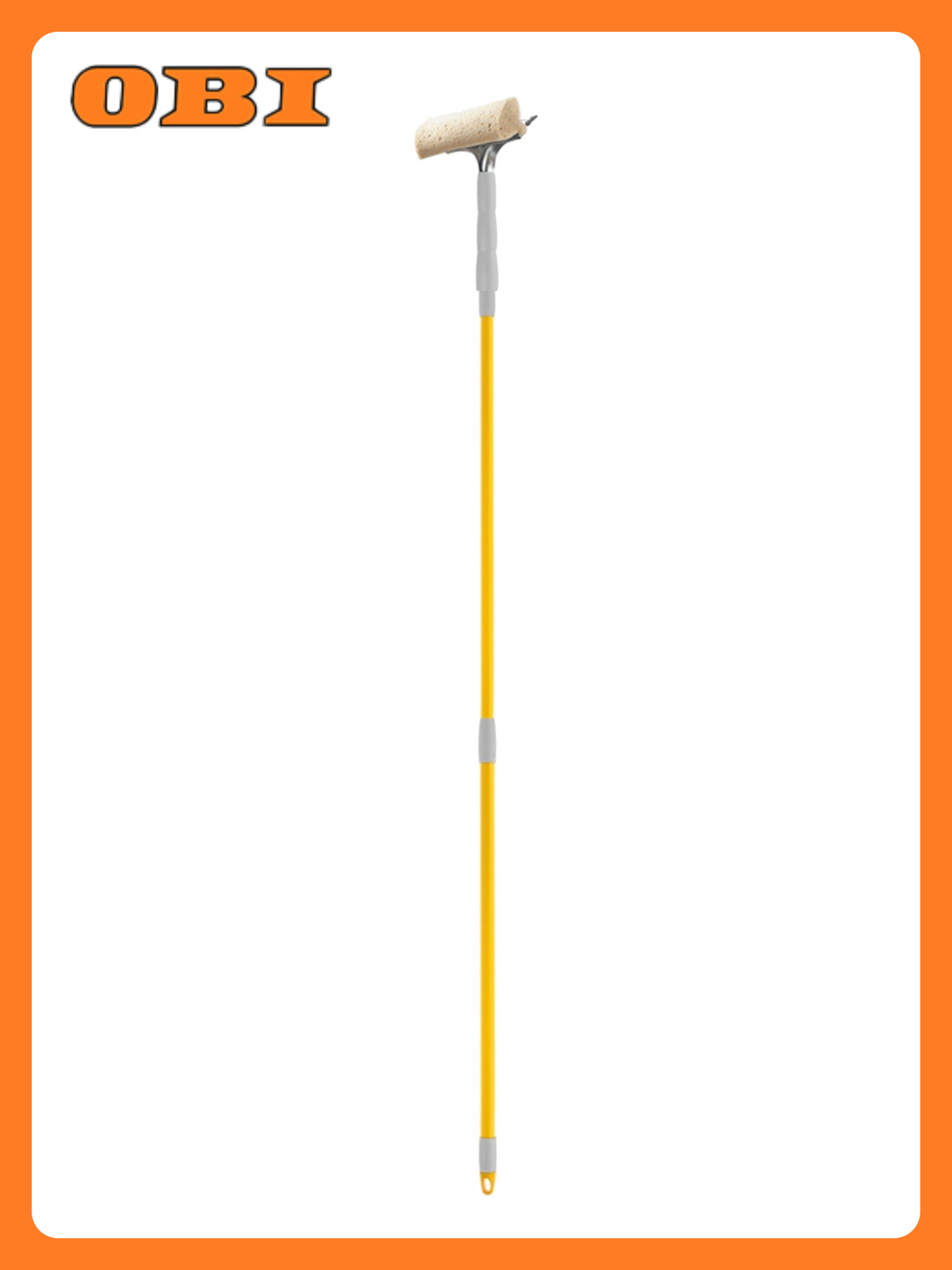 Щетка для стекол Apex  телескопическая ручка  желтая  20х80 см