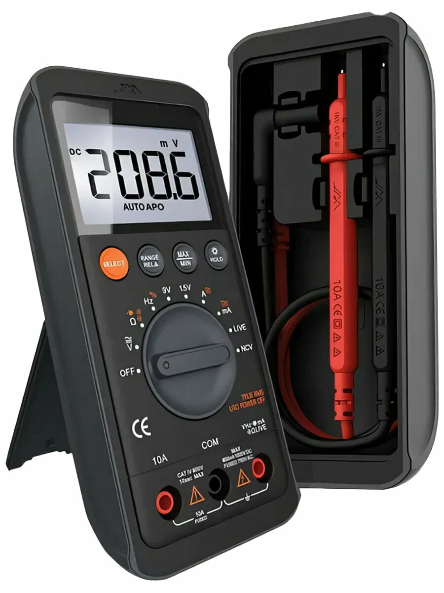 Цифровой мультиметр Jimi Home Multimeter (JM-G3401) Black подсветка функция сохранения показаний