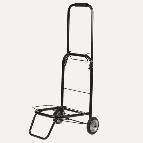 Изображение товара Тележка хозяйственная складная металлическая 100х41х48 см, черная, для перевозки грузов и сумок, модель A150014