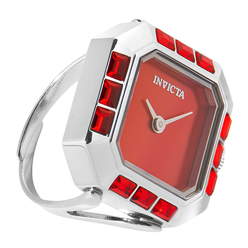 фото Наручные часы invicta angel, серебристый/красный