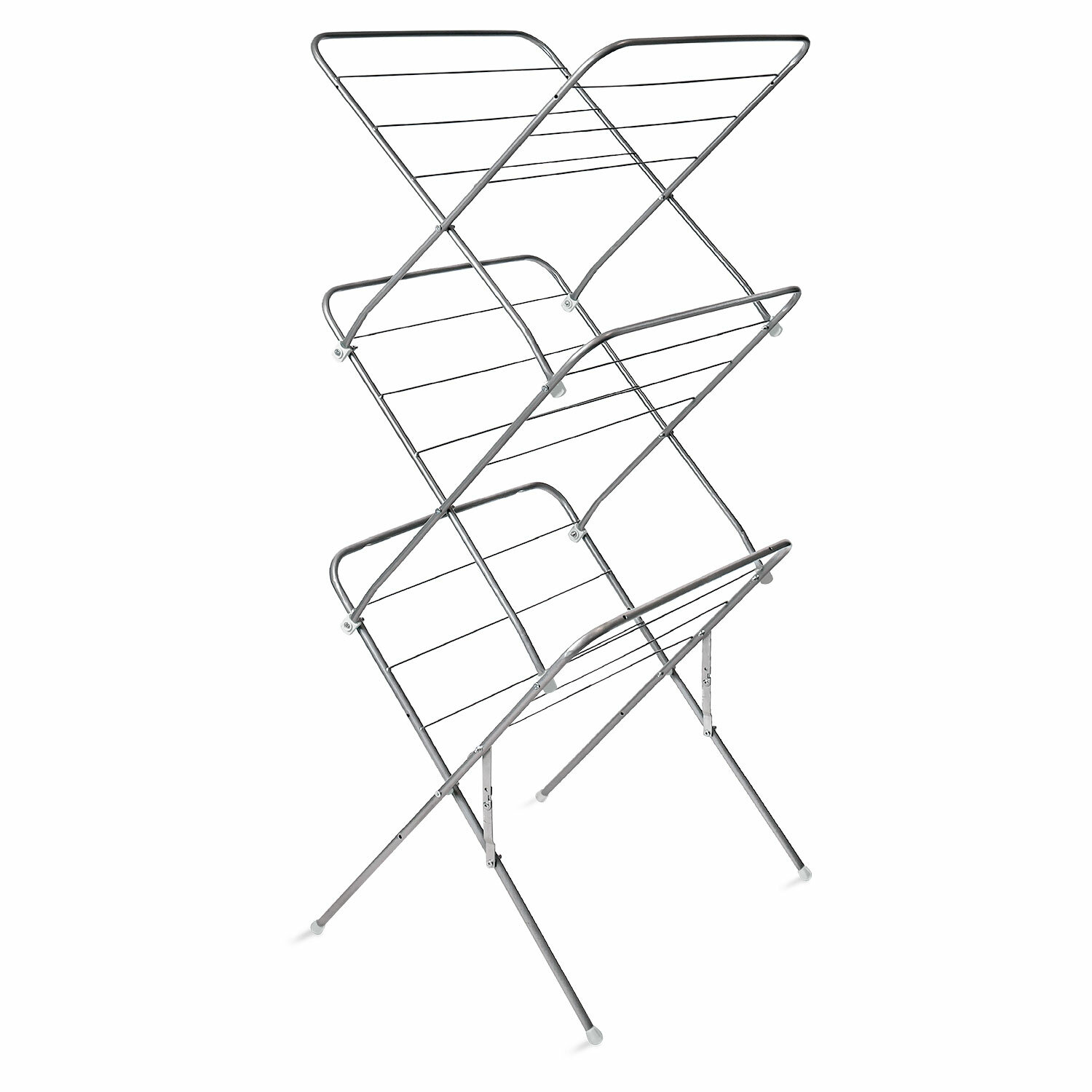 Сушилка для белья напольная НИКА, серебро, сушильное полотно - 15 м, нагрузка - до 10 кг