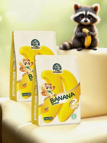 Изображение товара Chalsu Банановый хлеб бисквит с начинкой 2 шт по 120 гр