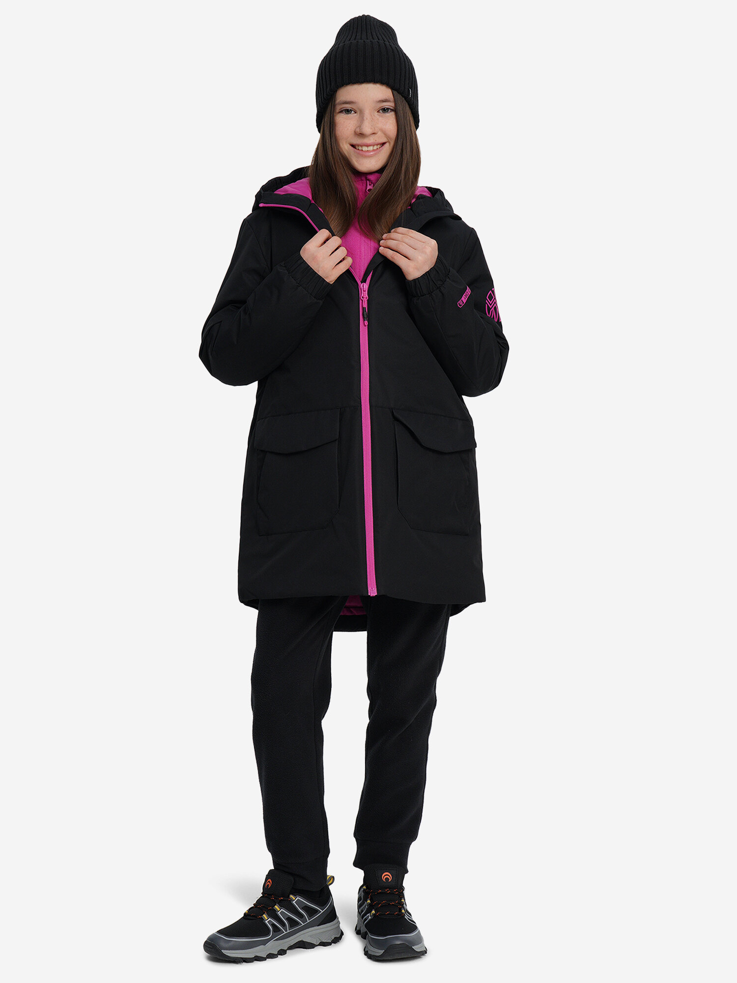 Куртка OUTVENTURE, размер 140-146, черный — фото 1