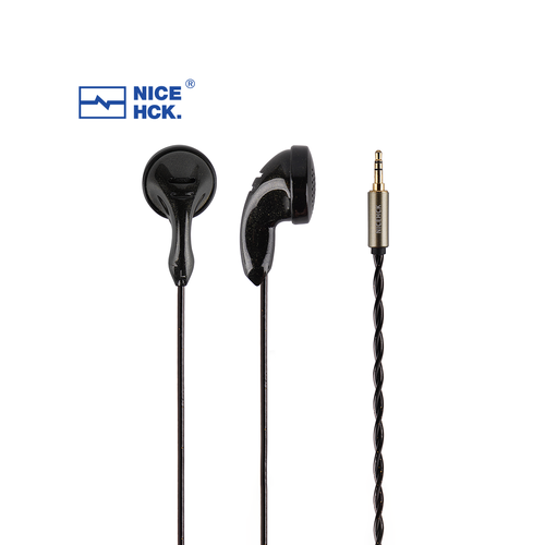 Проводные наушники вкладыши NiceHCK B80 mini jack 35 без микрофона черный 542800₽