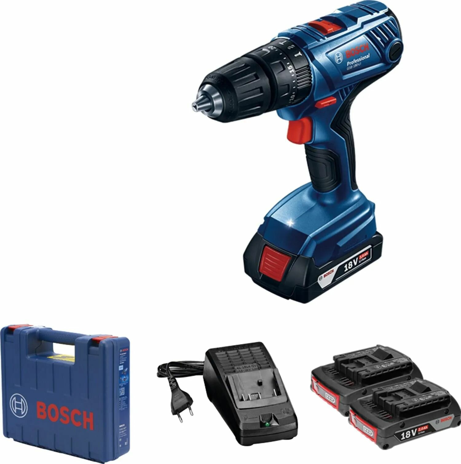 Аккумуляторная дрель-шуруповерт Bosch GSB 180-LI Professional 06019F8307