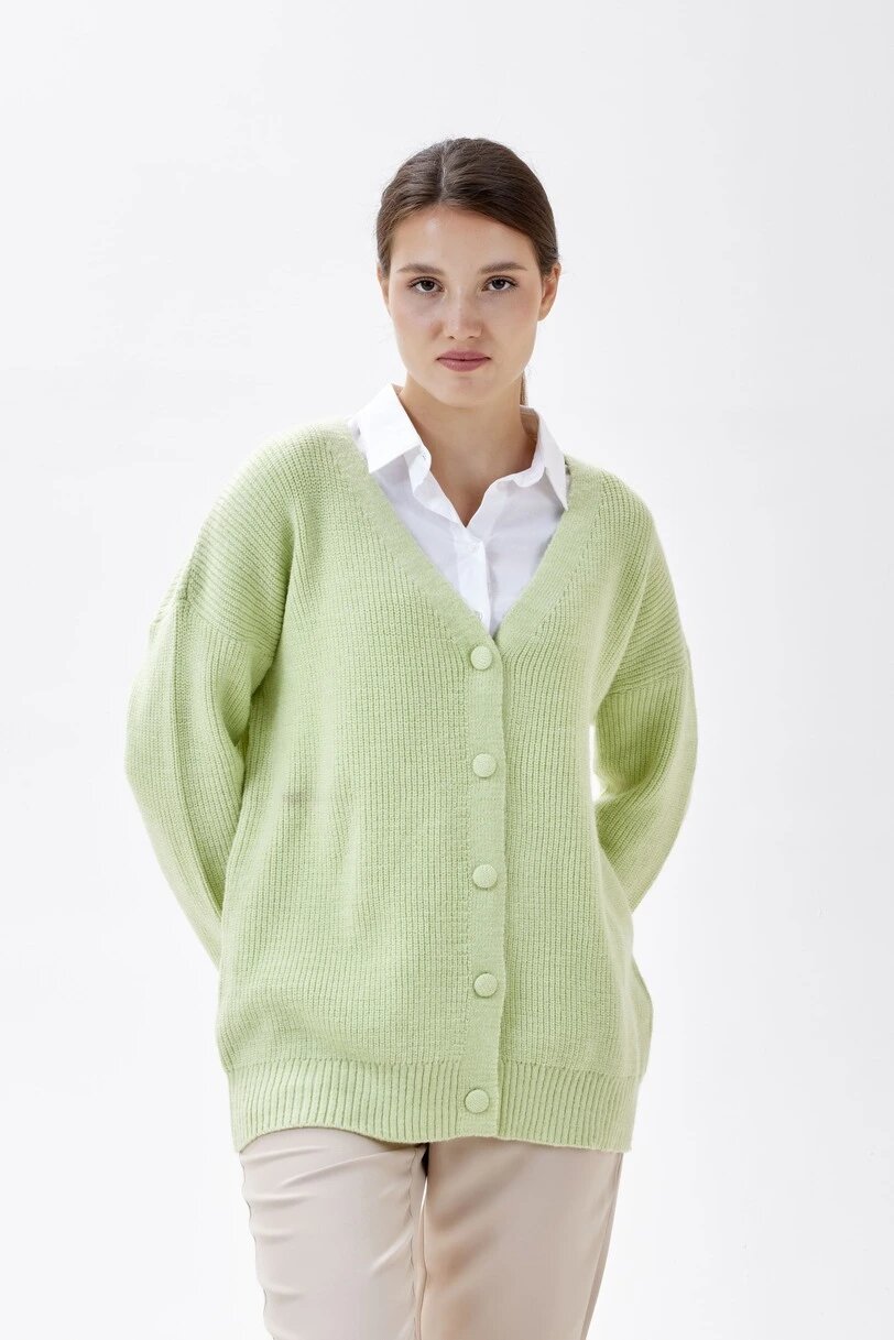 Кардиган Selfie, размер M, светло-зеленый — фото 1