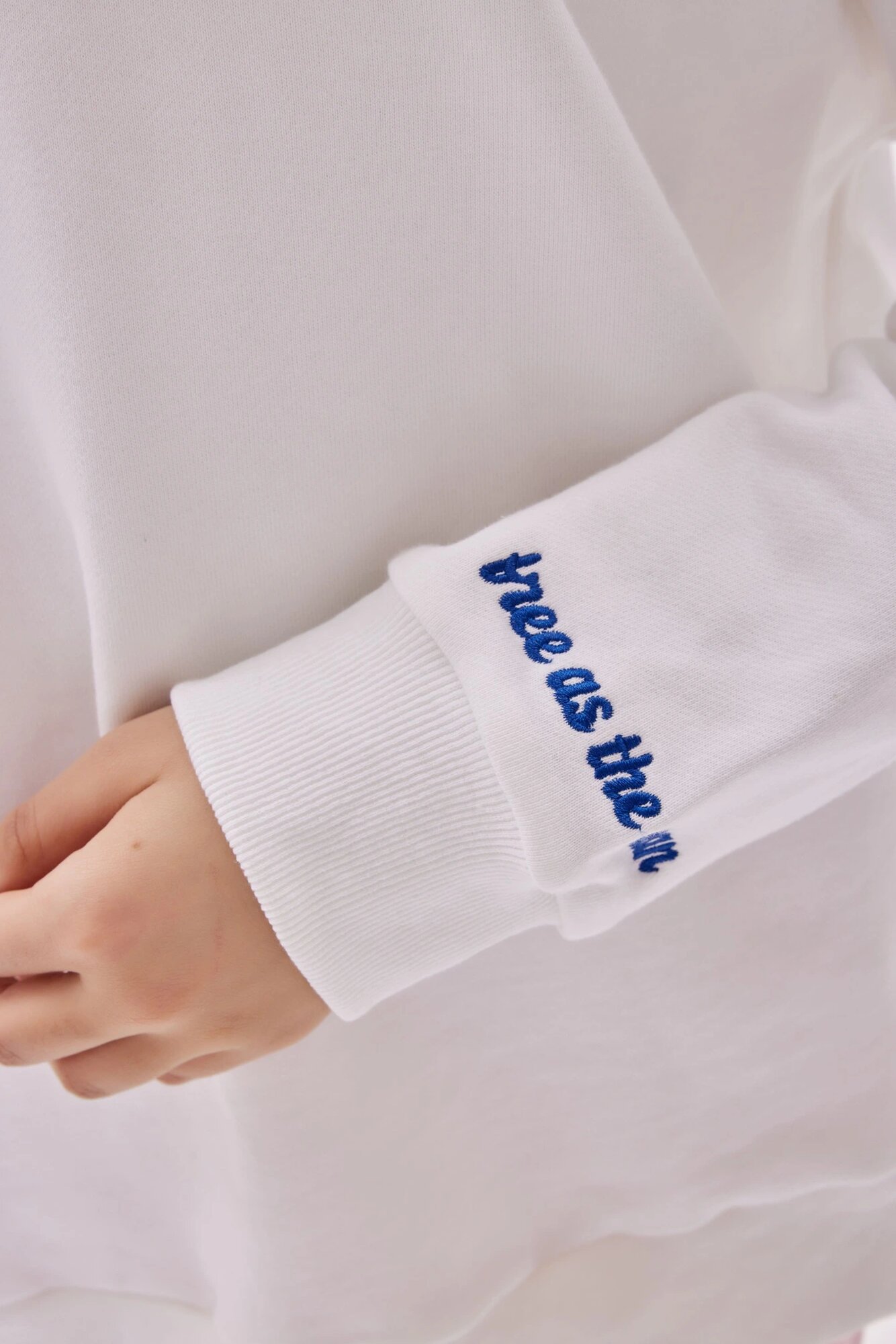 Толстовка Selfie, размер XS, , бело-синий — фото 1