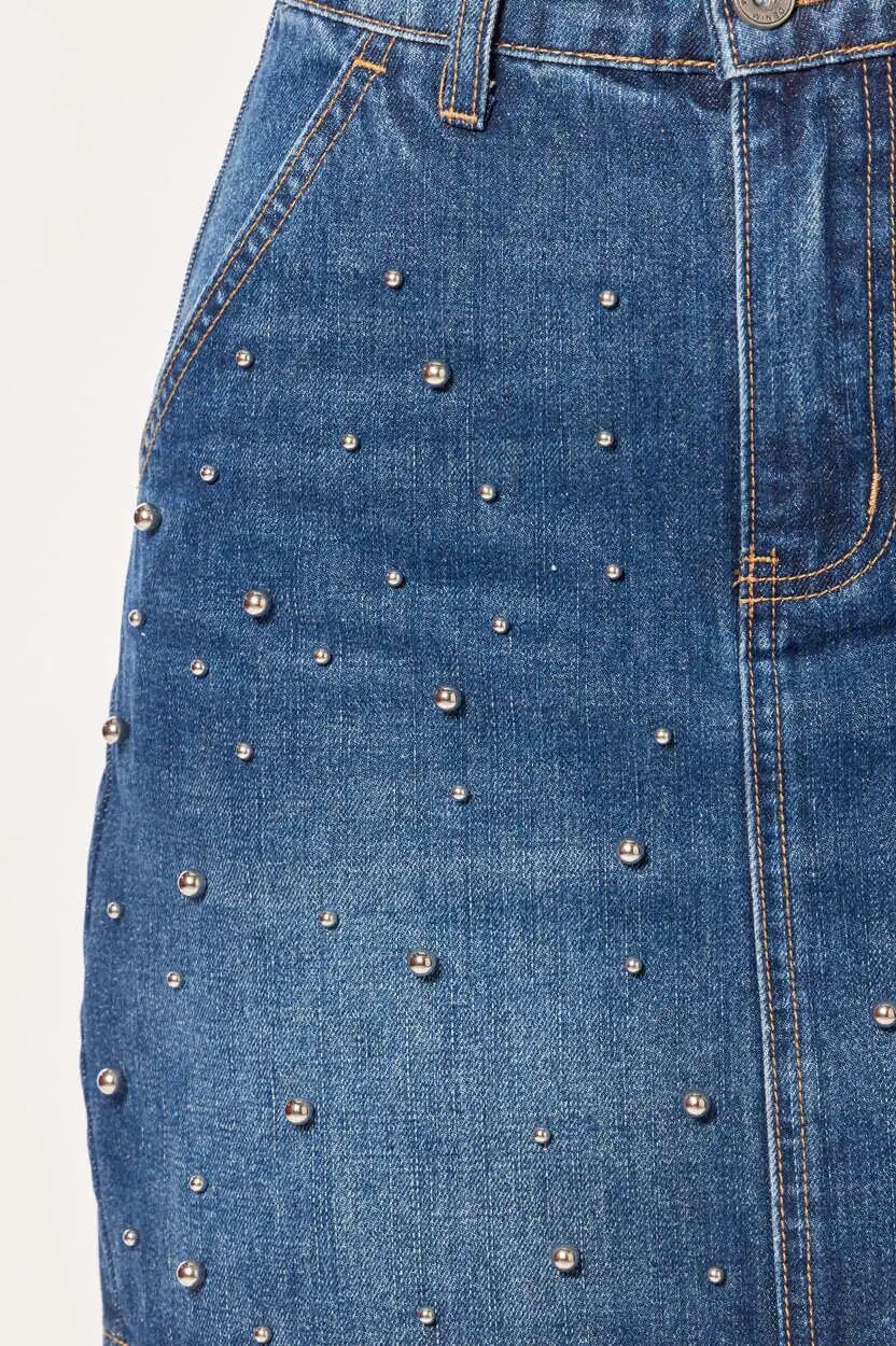 Юбка Selfie, размер XS, темно-синий — фото 1