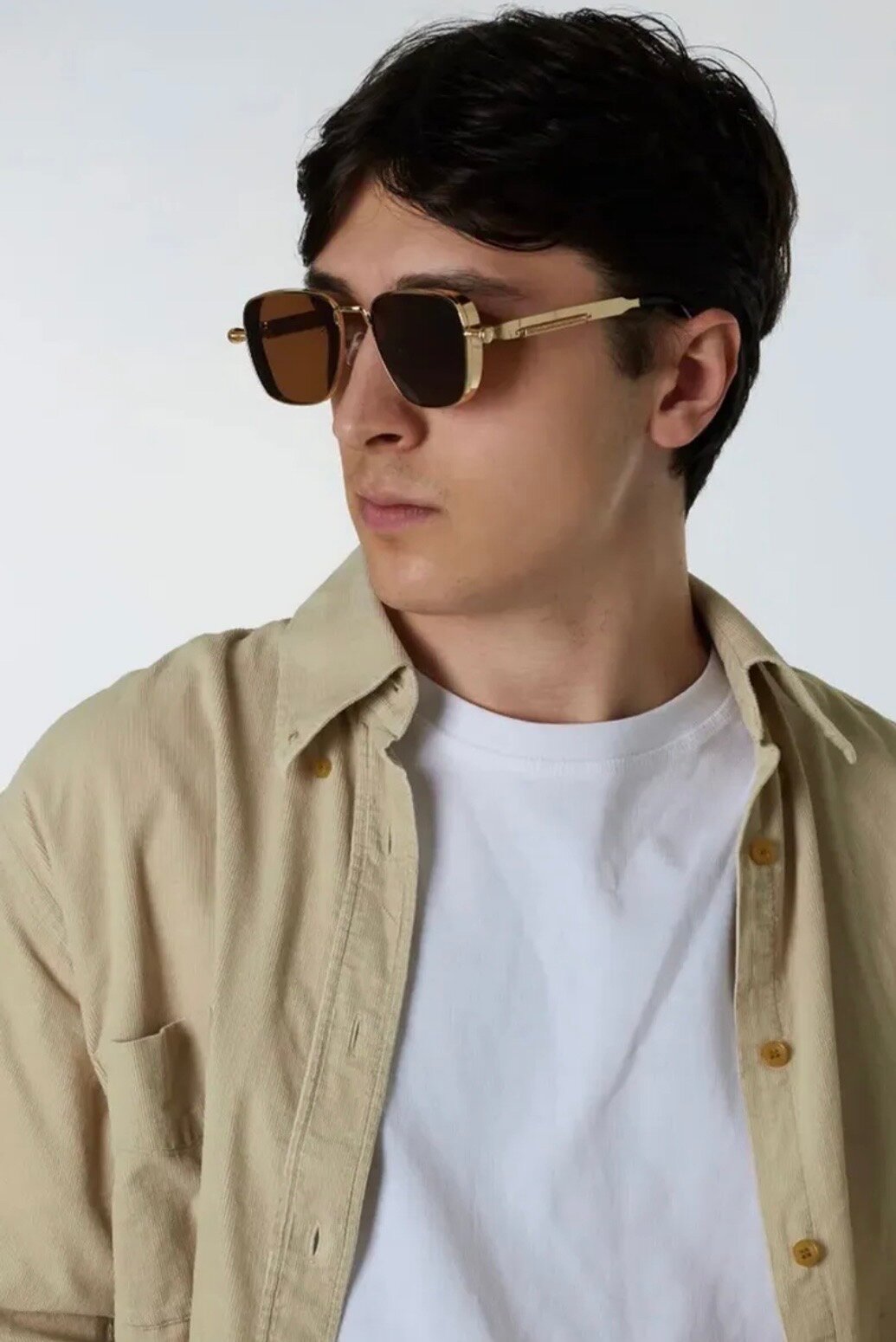 Солнцезащитные очки , коричневый/золотистый — фото 1