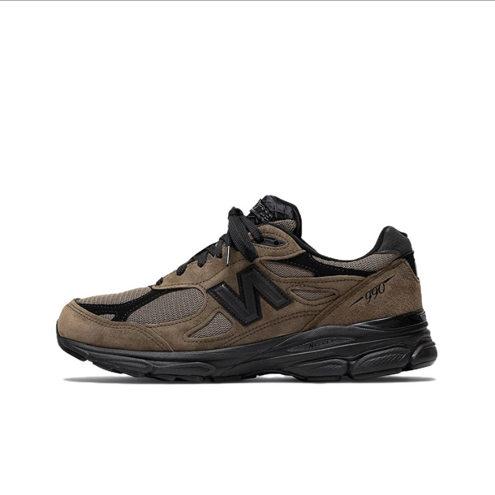 Кроссовки New Balance 990v3, полнота B (US)/ на среднюю стопу, размер EU42.5, черный/коричневый