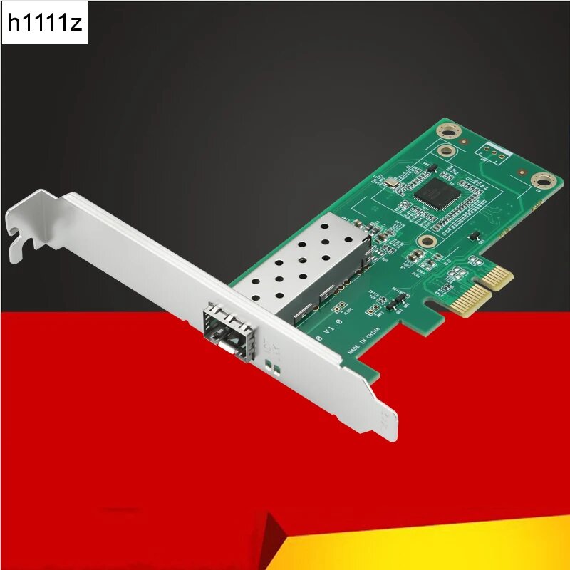 Сетевая карта Intel PCI Express x1 SFP Fiber NIC 1000Mbps