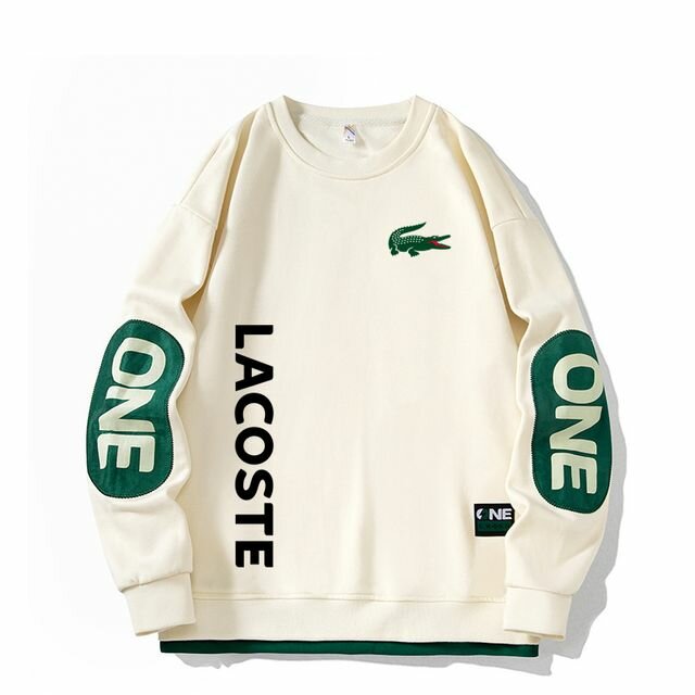 Толстовка спортивная LACOSTE, размер 3XL, , кремовый